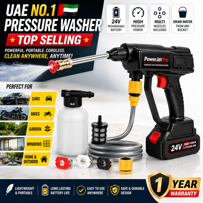 PowerJet Pro High-Pressure Washer Water cleaning Gun