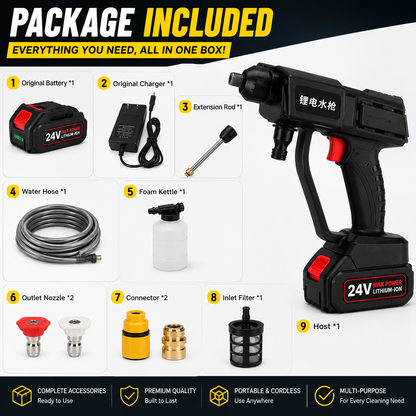 PowerJet Pro High-Pressure Washer Water cleaning Gun